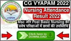 CG Nursing Attendance Result