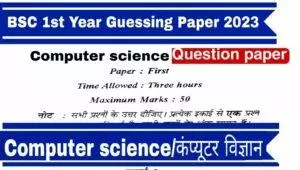 BSc Maths 1st Year Computer Science Guessing Paper Download PDF
