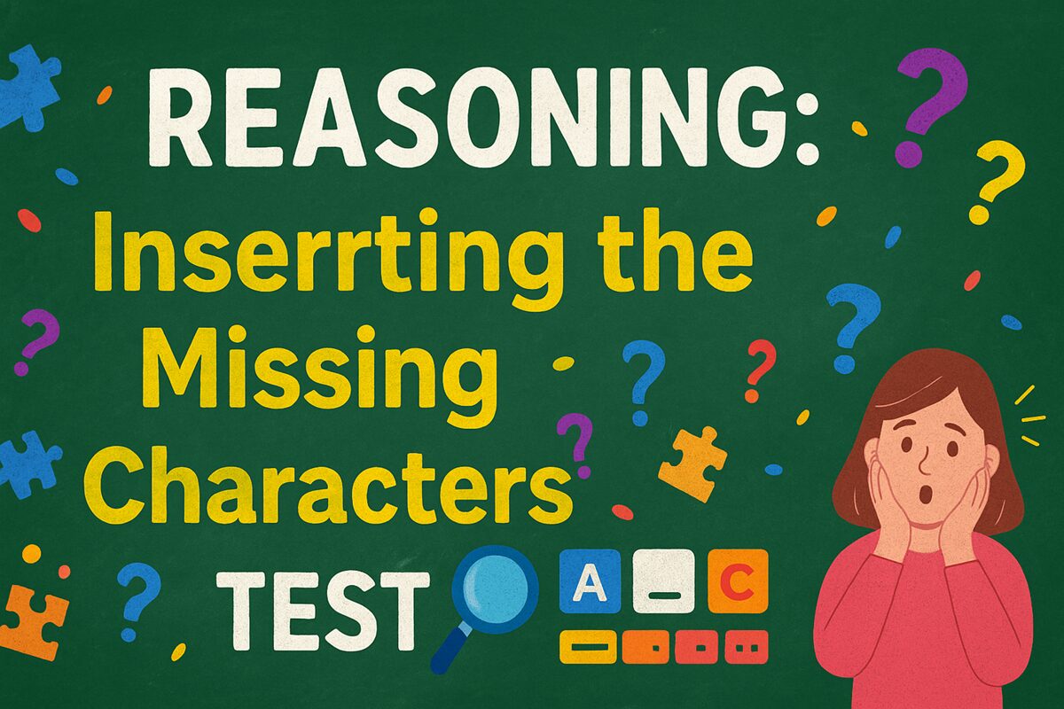 Inserting the missing characters