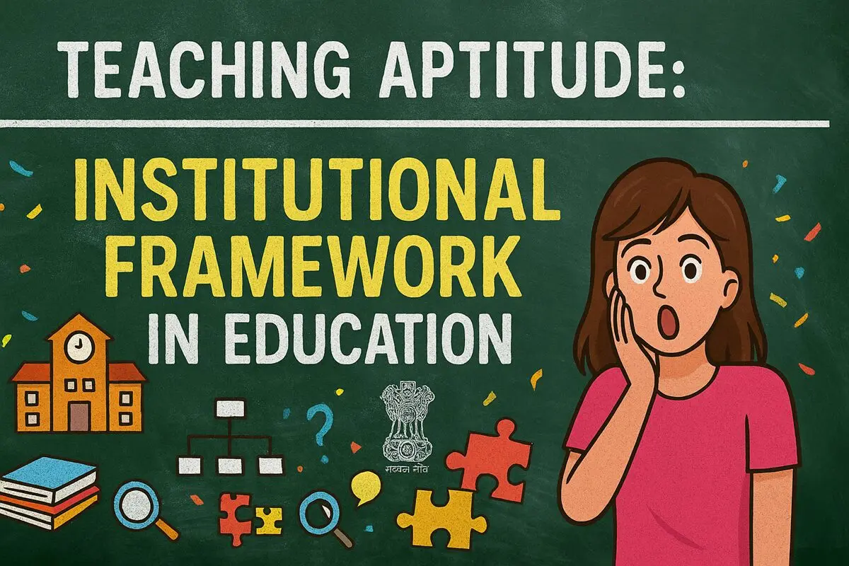 Institutional framework in education