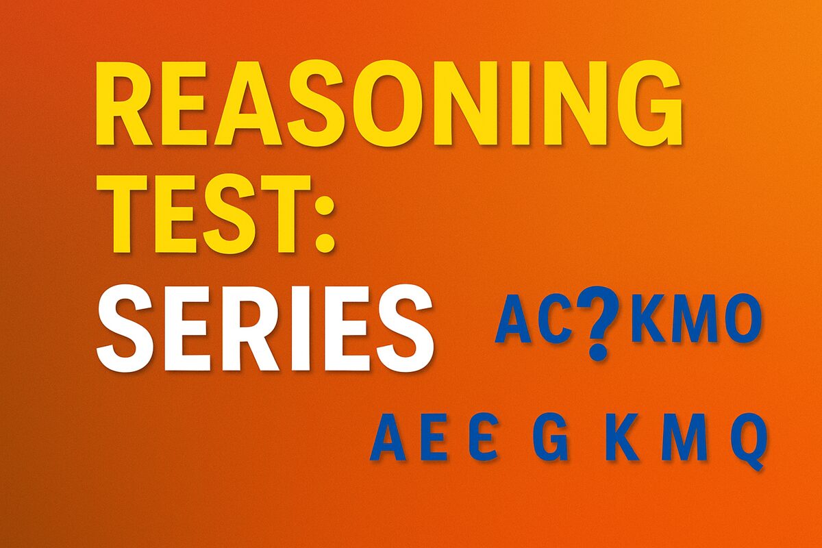 Reasoning Series Test