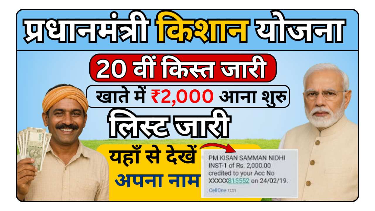 PM Kisan 20th Installment 2025